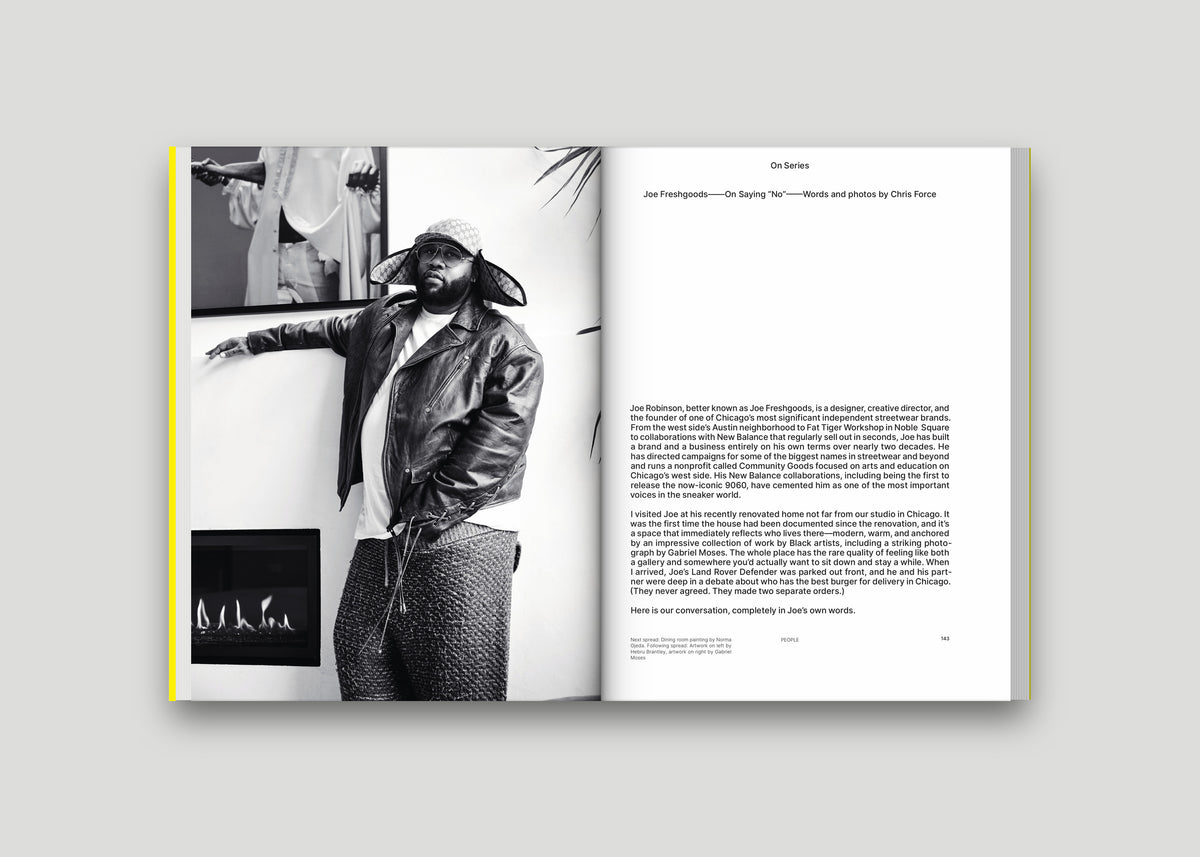 Sixtysix Issue 16 open to pages 142 and 143, Joe Freshgoods.